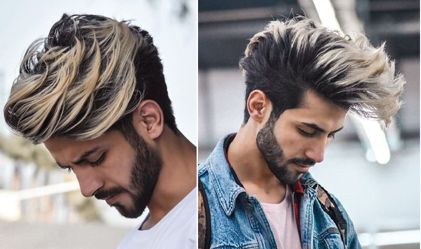 Highlighted hair deals mens